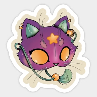 cat mask Sticker